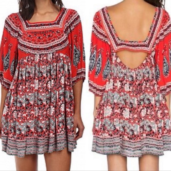 Free People Paisley Midsummer's Dream Dress XS - Picture 2 of 7